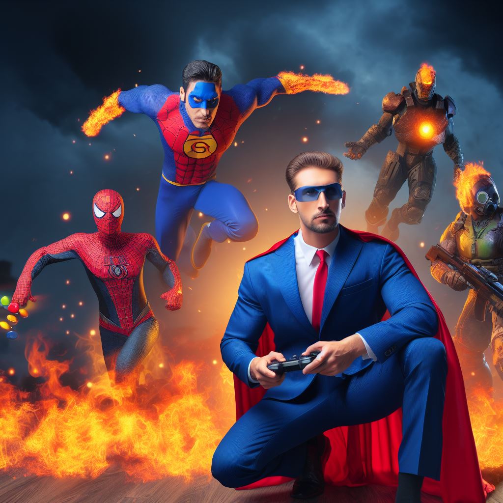 Hình nền Free Fire 3D cảnh siêu anh hùng
